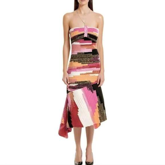 A.L.C Nova Crochet Midi Dress XS NWT - Picture 1 of 9